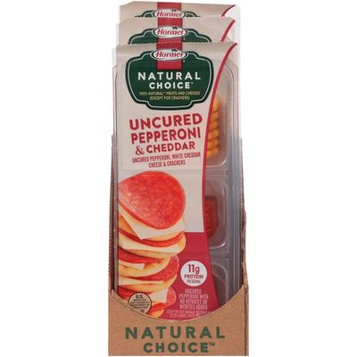 Hormel Natural Choice Uncured Pepperoni & Cheddar Cheese & Crackers