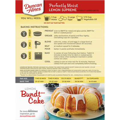 Recipes Using Duncan Hines Lemon Cake Mix