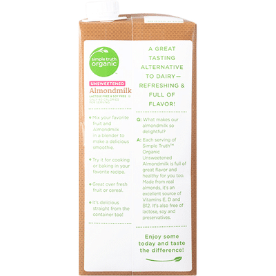 Simple Truth Organic Almondmilk, Unsweetened