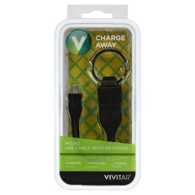 Vivitar Cable, Micro USB, with Keychain