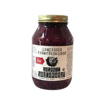 Signature Banner Organic Red Sauerkraut