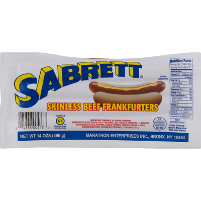 Sabrett Skinless Beef Fankfurters
