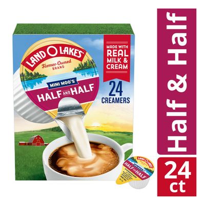 Land O Lakes Mini Moo S Half Half Creamer Singles 0 3 Fl Oz Instacart