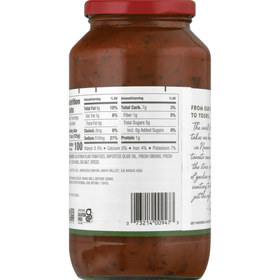 Mezzetta Sauce, Tomato Basil