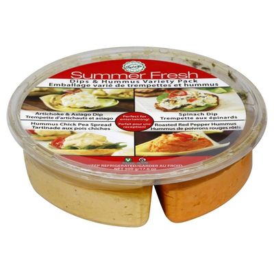 Summer Fresh Dips & Hummus, Variety Pack