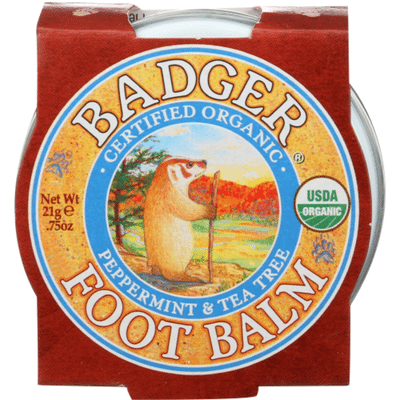 Badger Foot Balm, Peppermint & Tea Tree