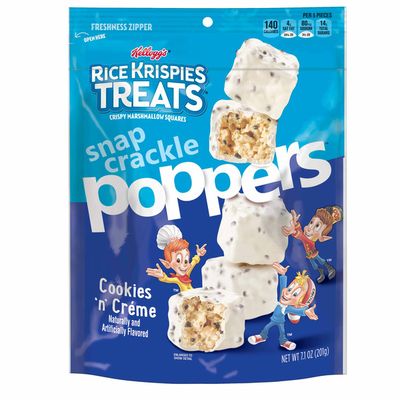 Kellogg's Rice Krispies Treats Poppers Crispy Marshmallow Squares, Cookies n' Crème