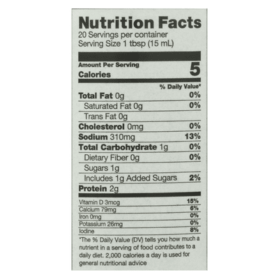 Ocean's Halo Organic, Soy-Free, No Soy Sauce, Less Sodium