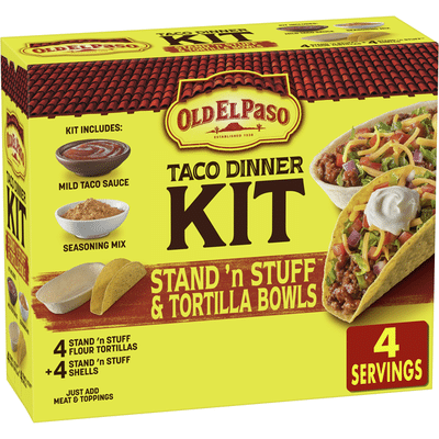 Old El Paso Stand 'N Stuff Hard and Soft Taco Dinner Kit