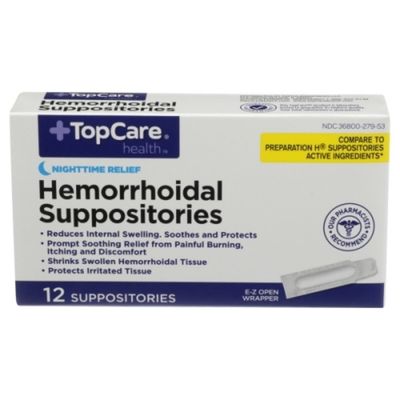 TopCare Nighttime Relief Hemorrhoidal Suppositories