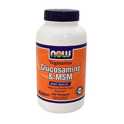 Now Vegetarian Glucosamine & Msm Joint Health, Joint Mobility And Comfort Dietary Supplement Veg Capsules
