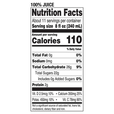 Tropicana No Pulp with Calcium & Vitamin D 100% Orange Juice