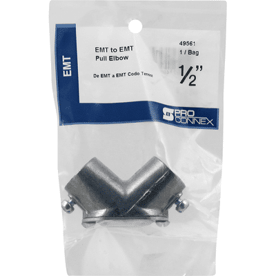 Pro Connex EMT to EMT Pull Elbow, 1/2 Inches