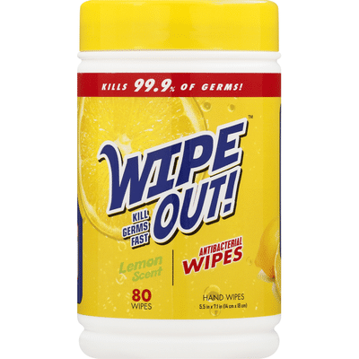 Wipe Out Hand Wipes, Antibacterial, Fresh Scent