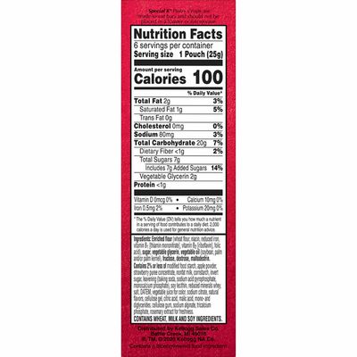 Kellogg's Special K Pastry Crisps, Breakfast Bars, 100 Calorie Snacks, Strawberry