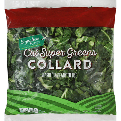 Signature Farms Collard, Cut Super Greens