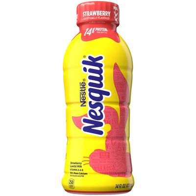 Nestle Nesquik Strawberry Flavored Lowfat Milk, Ready to Drink