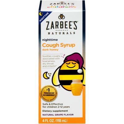 Zarbee's Naturals Nighttime Dark Honey Natural Grape Flavor Cough Syrup