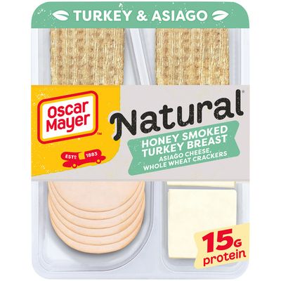 Oscar Mayer Natural Honey Smoked Turkey & Asiago Meat & Cheese Plate