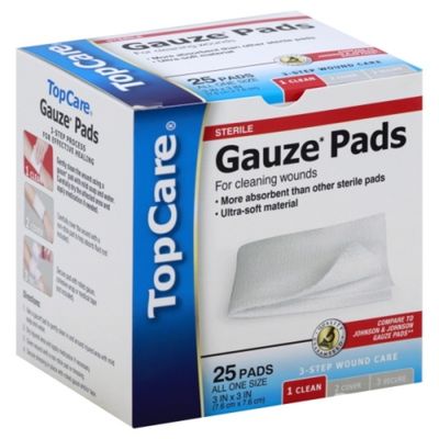 TopCare Gauze Pads, All One Size