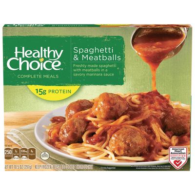 Healthy Choice Spaghetti And Meatballs Dinner