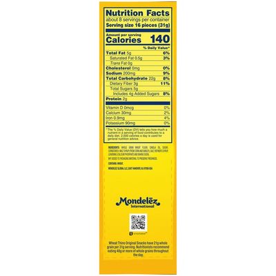 Wheat Thins Crackers, Original Flavor
