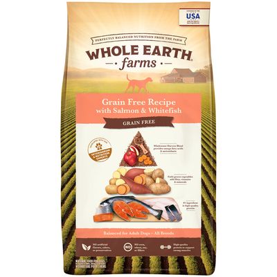 Whole Earth Farms Grain Free Salmon and Whitefish Recipe Dry Dog Food