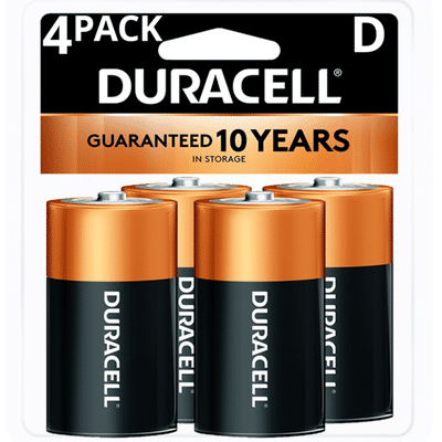 Duracell Coppertop D Alkaline Batteries Primary Major Cells 4 Ct Delivery Or Pickup Near Me Instacart