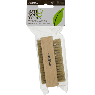 Swissco Wooden Natural Bristle Nail Brush