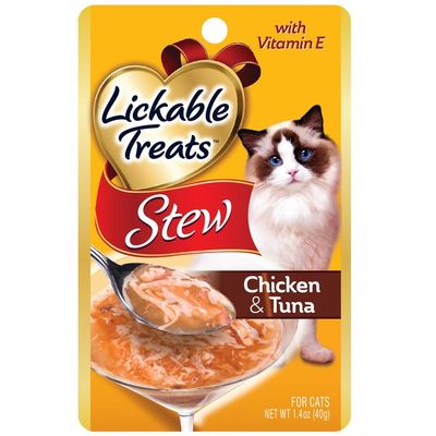 Lickable Treats Stew Chicken & Tuna For Cats