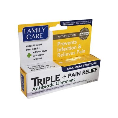 Family Care Triple Antibiotic Ointment Pain Relief