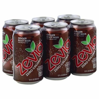 Zevia Zero Calorie Soda Ginger Root Beer - 6 PK