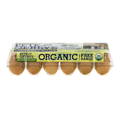 Pete and Gerrys Eggs, Organic, Free Range, Extra Large, Grade A