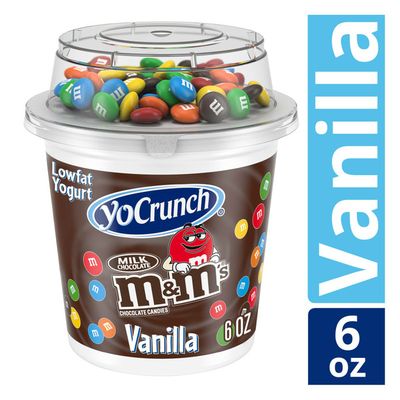 YoCrunch Vanilla Lowfat Yogurt with M&M's