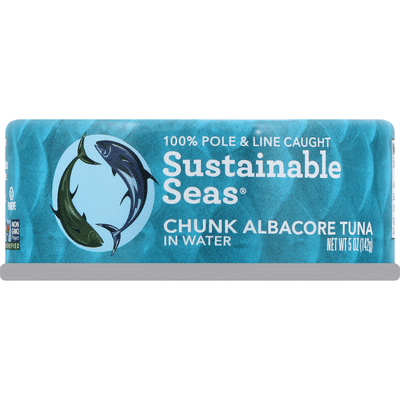 Sustainable Seas Albacore Tuna, Chunk, in Water