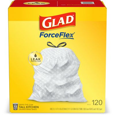 Glad Tall Kitchen Drawstring Trash Bags
