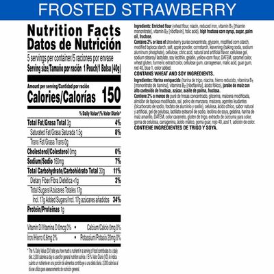Kellogg's Pop-Tarts Baked Pastry Bites, Kids Snacks, School Lunch, Frosted Strawberry