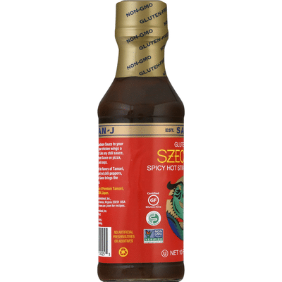 San-J Spicy Hot Stir-Fry & Marinade, Gluten Free, Szechuan