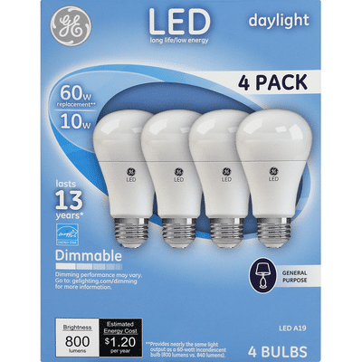 General Electric LED Dimmable Light Bulbs 60W