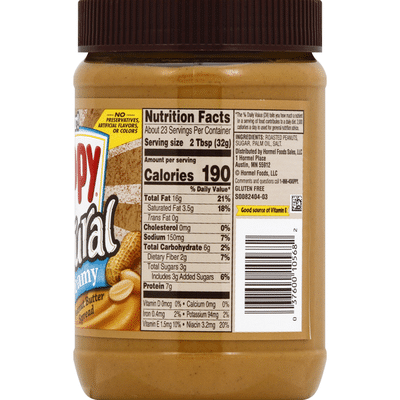 Skippy Natural Creamy Peanut Butter Spread