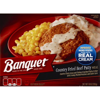 Banquet Classic Chicken Fried Beef Steak Meal (10 oz) Delivery or ...