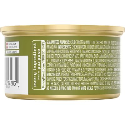 Fancy Feast Natural Wet Cat Food, Gourmet Naturals White Meat Chicken Recipe in Gravy