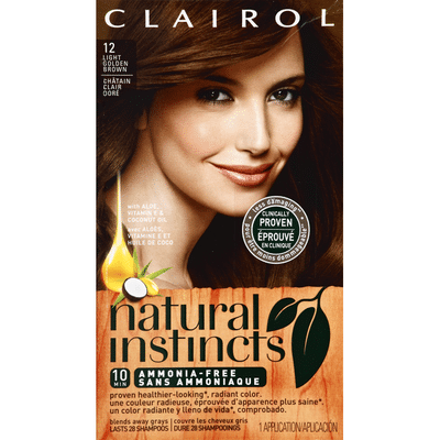 Clairol Natural Instincts Non-permanent Color, Light Golden Brown 12 