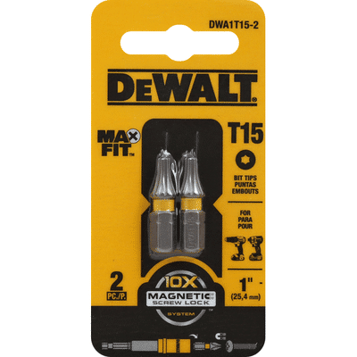 Dewalt Bit Tips, T15, 1 Inch