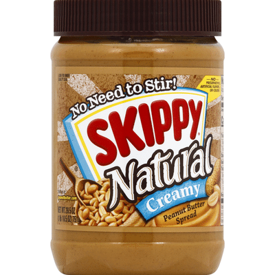 Skippy Natural Creamy Peanut Butter Spread