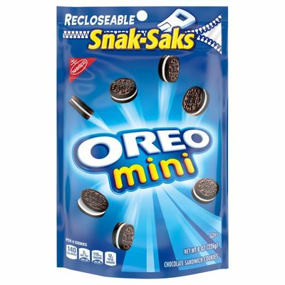Oreo Mini Chocolate Sandwich Cookies, Snack Pack, Snak-Sak