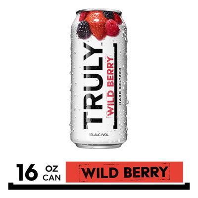 Truly Hard Seltzer Wild Berry Spiked Sparkling Water 16 Fl Oz Delivery Or Pickup Near Me - Instacart