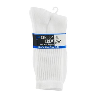 On the Go! On The Go Cushion Crew Men's Shoe Size 8-12