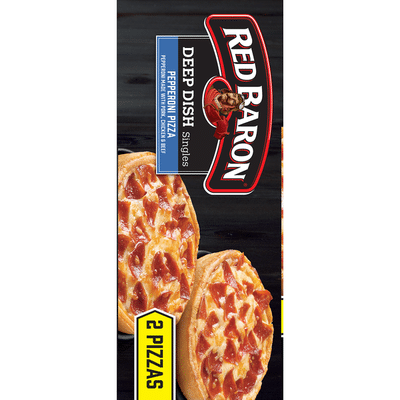 Red Baron Deep Dish Singles Pepperoni Pizzas