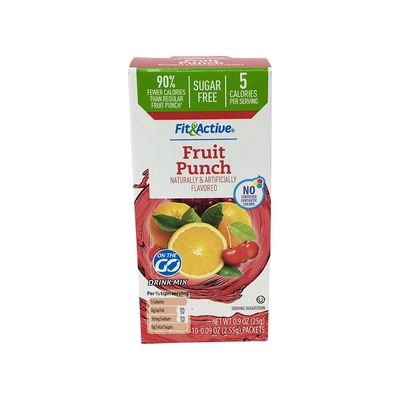 Fit & Active Single Serve Fruit Punch Drink Mix